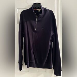 Burberry quarter zip sweater. Mens sized large.